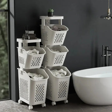 Multifunctional Wheeled Laundry Basket